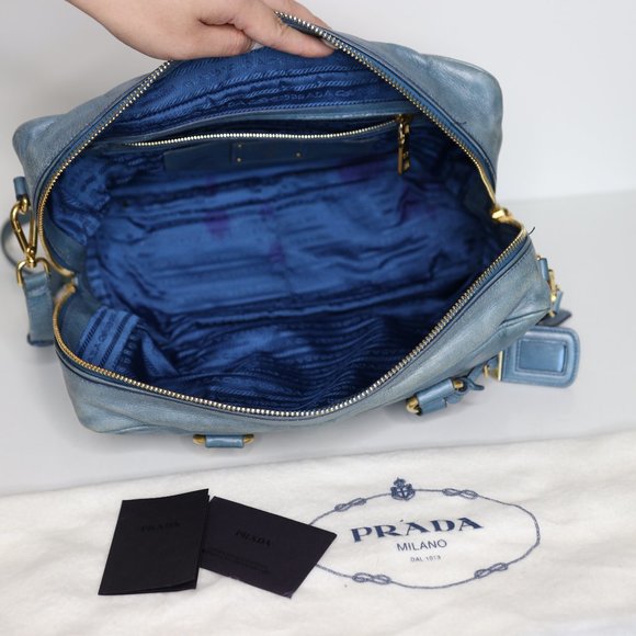 PRADA Vitello Shine Handle Bag - Picture 9 of 9